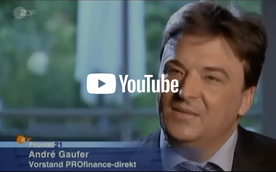 André Gaufer im ZDF-Frontal21-Beitrag – PROfinance setzt sich gegen Spekulationen im Finanzsektor ein und steht für fairen Verbraucherschutz
