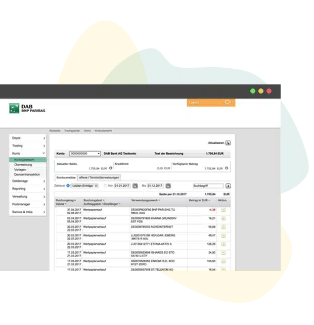 Bild zur DAB BNP Paribas-Depotseite – bestehendes Depot einfach behalten, mit PROfinance wechseln und Rückvergütung, Ausgabeaufschlagrabatte & Sonderkonditionen sichern