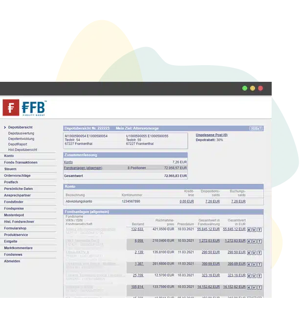 Grafik: FFB-Depot behalten – durch Vermittlerwechsel zu PROfinance Rückvergütung sichern, Ausgabeaufschläge sparen und Konditionen dauerhaft optimieren