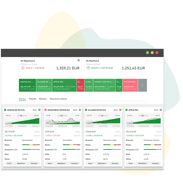 Grafik zum bestehenden Depot – comdirect-Kunden behalten ihr Depot und wechseln nur den Vermittler zu PROfinance, um Sonderkonditionen zu nutzen
