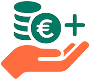 Grafik zum Cashback-Bonus bei PROfinance – bis zu 99 % Fonds-Rückvergütung für Einzelkunden oder im Team sichern